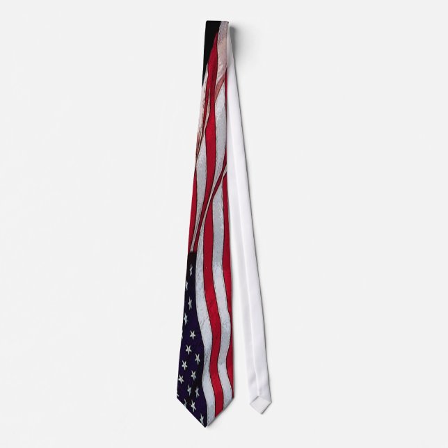 US-Flagge Patriotic Neck Tie Krawatte (Vorderseite)