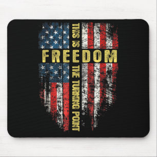 Us-Flagge Patriotisch - Dies ist der Wendepunkt Gl Mousepad