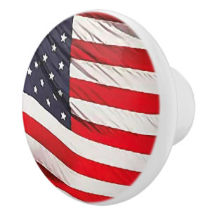 US-Flagge Patriotisch Keramikknauf