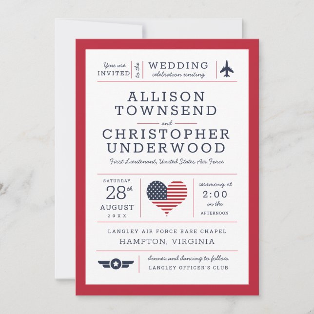 US Flagge Patriotische Militärkräfte Ankündigung (Vorderseite)