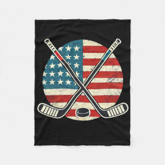 US-Flagge Patriotischer Amerikanischer Hockeyspiel Fleecedecke