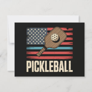 US-Flagge Pickleball Einladung
