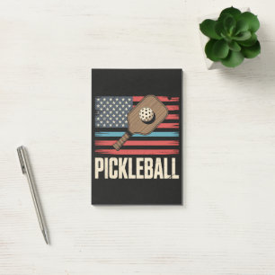 US-Flagge Pickleball Post-it Klebezettel