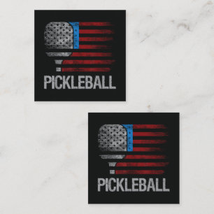 US-Flagge Pickleball-Spieler Paddleball-Liebhaber Begleitkarte