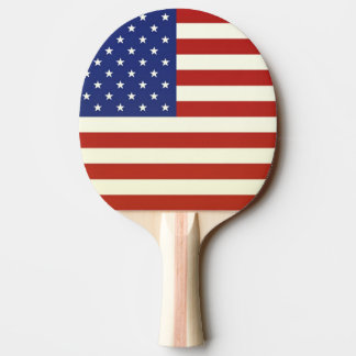 US-Flagge Ping-Pong-Schläger Tischtennis Schläger