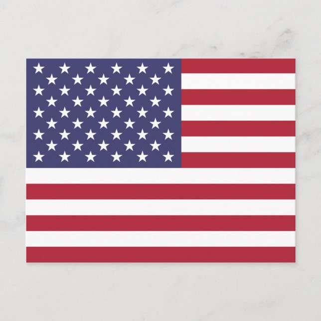 US FLAGGE POSTKARTE (Vorderseite)