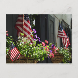 US Flagge Postkarte