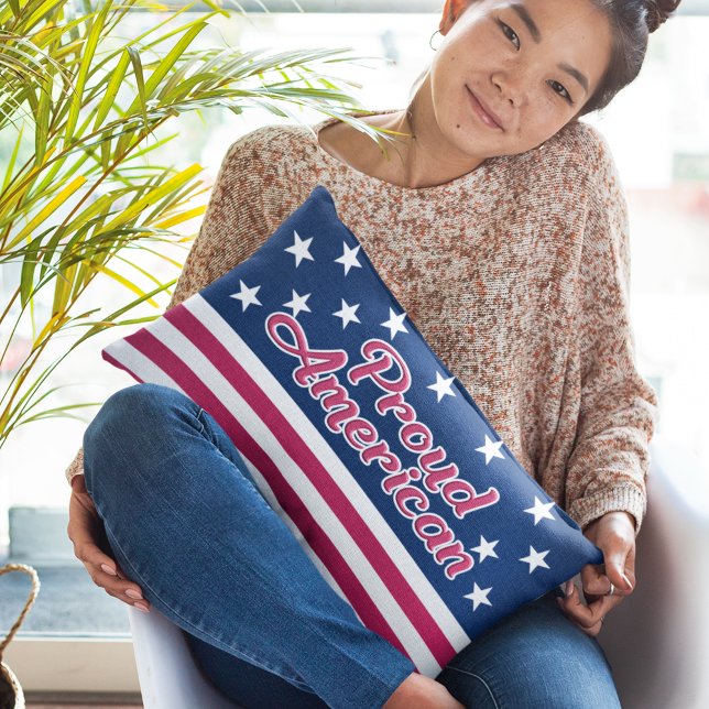 US-Flagge: Proud American stars & Stripe Lendenkissen (Von Creator hochgeladen)