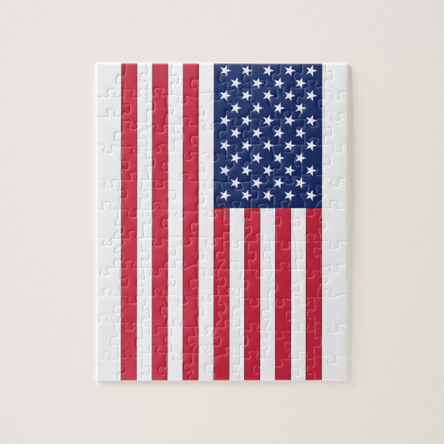 US Flagge Puzzle (Vertikal)