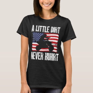 US-Flagge Quad ATV ein wenig schmutzige nie verlet T-Shirt