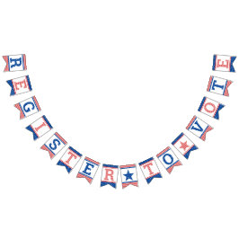 US Flagge Red White Blue melden sich zur Abstimmun