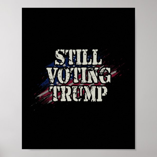 US-Flagge Retro Trump Shirt - Wahlverurteilter Fel Poster (Vorne)