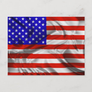 US Flagge Sa Silk Flag Postkarte