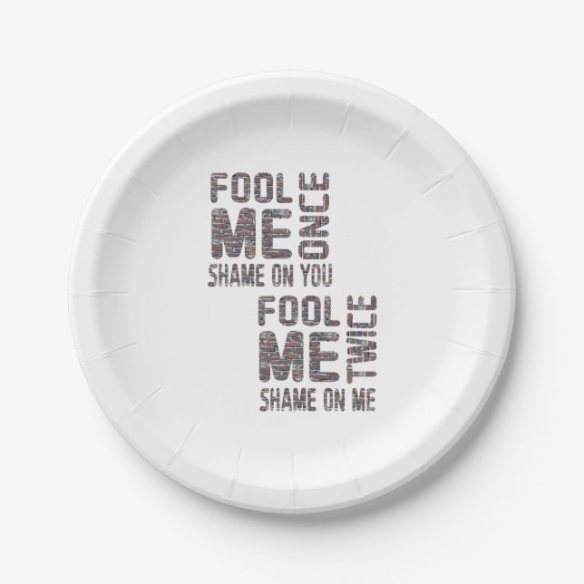 US-Flagge Schwarz-Weiß-Vintag-Retro Pappteller (Vorderseite)