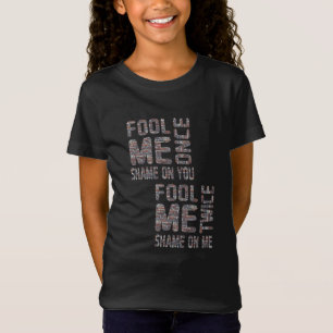US-Flagge Schwarz-Weiß Vintage Retro T-Shirt