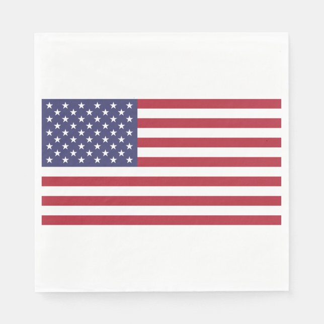 US FLAGGE SERVIETTE (Vorderseite)
