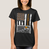 US-Flagge Skeleton Fußball-Tor Halbleiter Hallowee