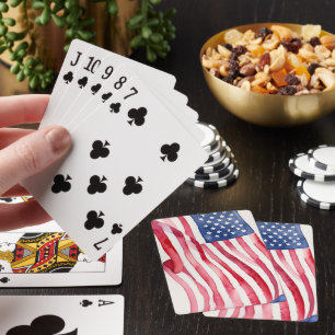 US-Flagge Spielkarten