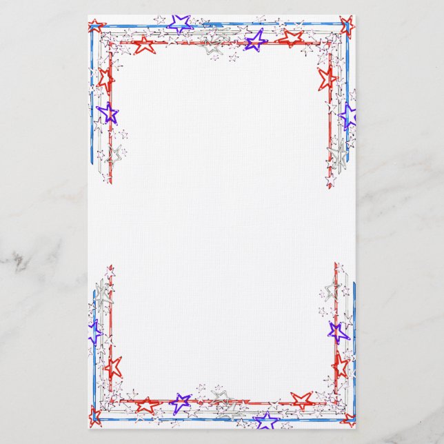 US Flagge Stationery Briefpapier (Vorderseite)