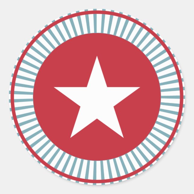 US Flagge Swirl 4. Juli Stickers (Vorderseite)