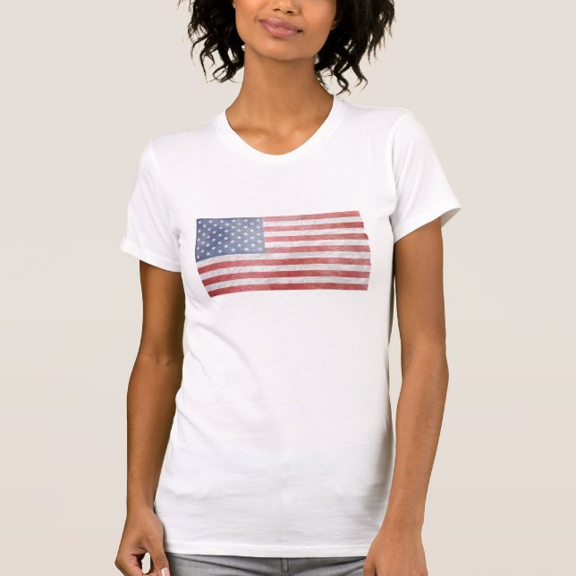 US-Flagge T-Shirt (Vorderseite)