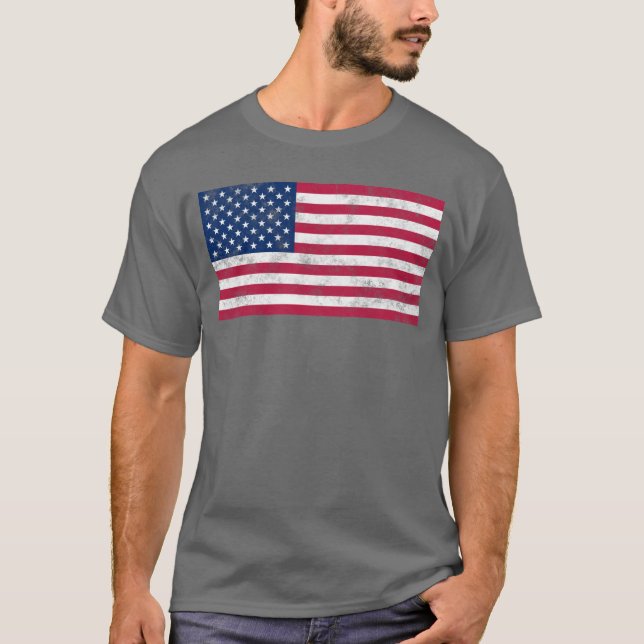 US-Flagge T-Shirt (Vorderseite)