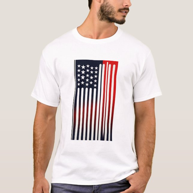 US-Flagge T-Shirt (Vorderseite)