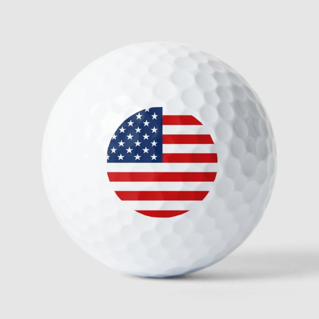 US Flagge Themed Golf Ball USA (Vorderseite)
