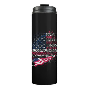 US-Flagge Thermosbecher