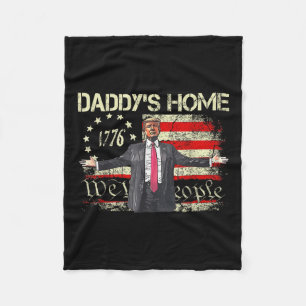 US-Flagge Trump 2024 Daddys Zuhause We the Fleecedecke