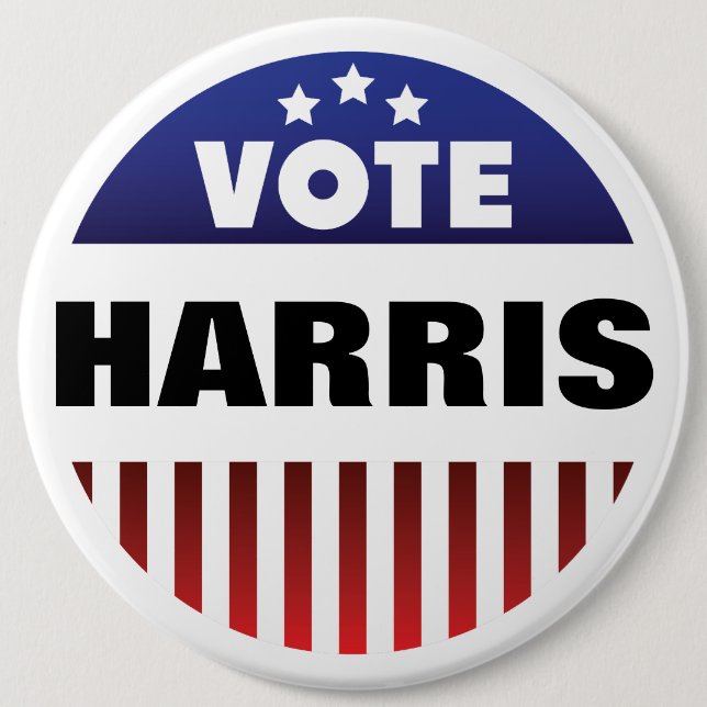 US Flagge - Typografie bei der Abstimmung - Wahlen Button (Vorderseite)