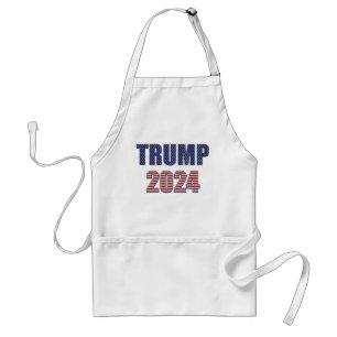 US Flagge Typografie Trump 2024 Schürze