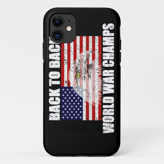 US-Flagge u. Eagle-Weltkrieg kaut iPhone 5 Fall Case-Mate iPhone Hülle (Rückseite)