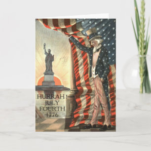 US-Flagge Uncle Sam Statue of Liberty Karte