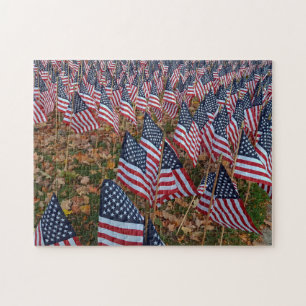 US Flagge unsere Veteranen Puzzle