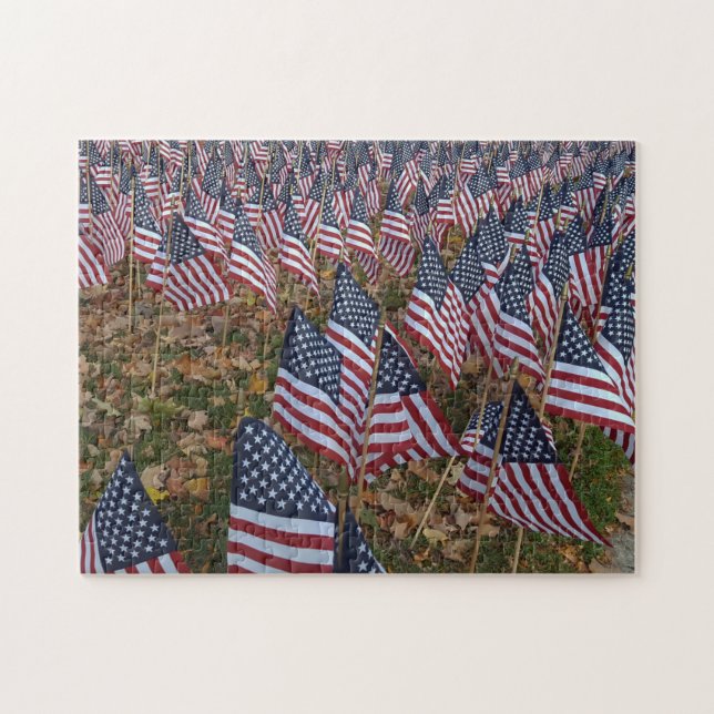 US Flagge unsere Veteranen Puzzle (Horizontal)
