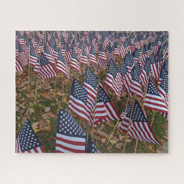 US Flagge unsere Veteranen Puzzle (Horizontal)