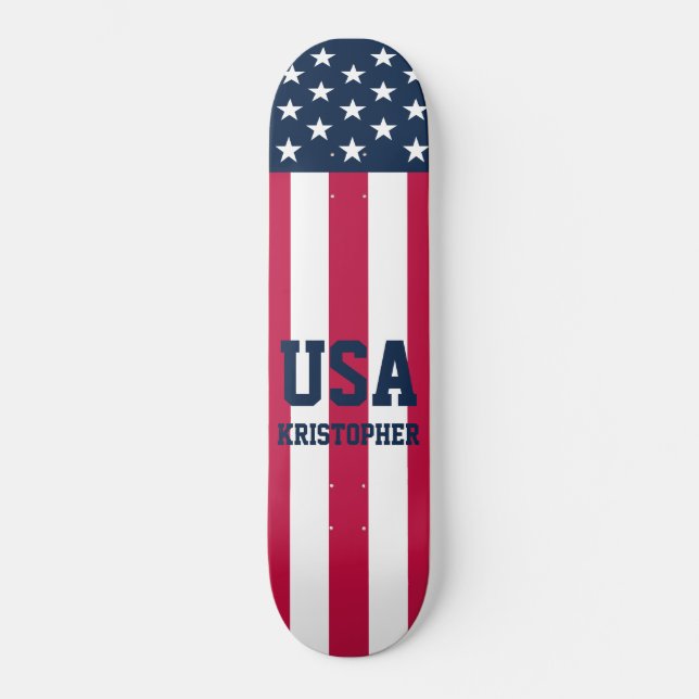 US Flagge US-Flagge Skateboard (Vorderseite)