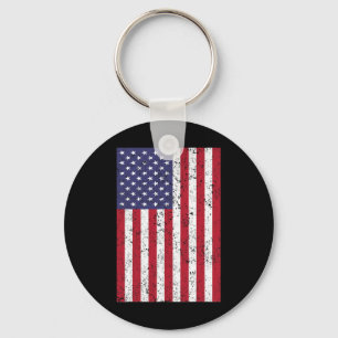 US-Flagge - USA der amerikanischen Flagge 4t Schlüsselanhänger