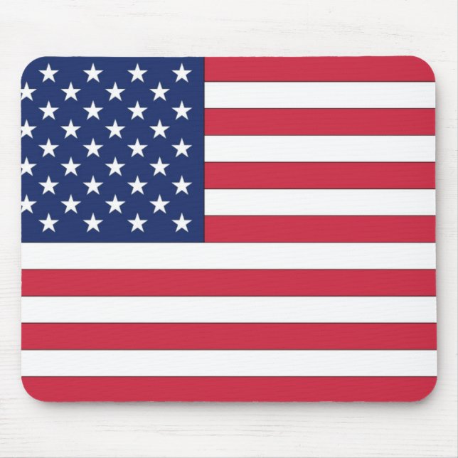 US-Flagge. USA. Mousepad (Vorne)