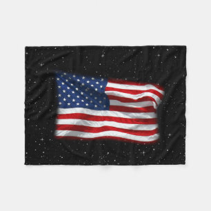 US Flagge USA Patriotische amerikanische Flagge Fleecedecke