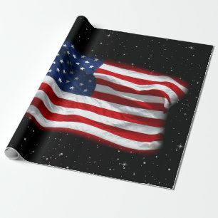 US Flagge USA Patriotische amerikanische Flagge Geschenkpapier