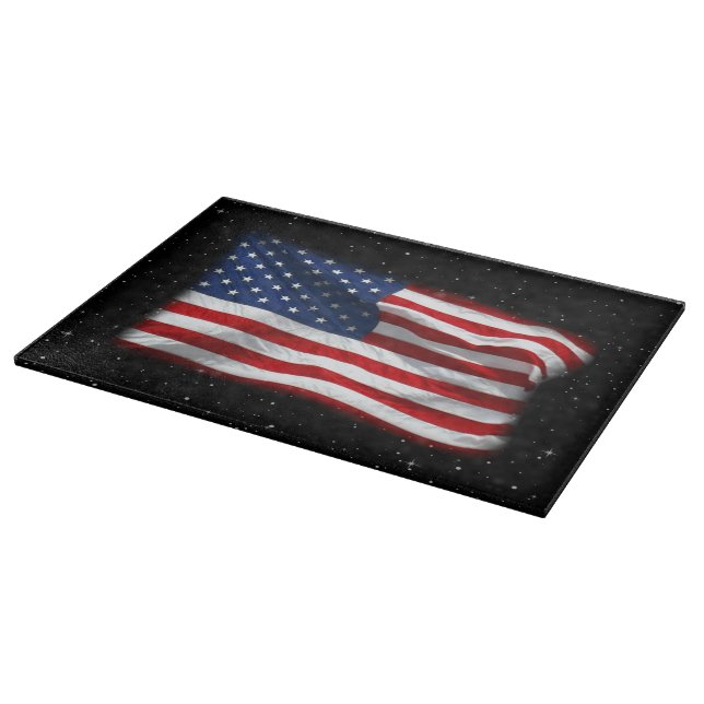 US Flagge USA Patriotische amerikanische Flagge Schneidebrett (Ecke)