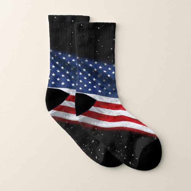US Flagge USA Patriotische amerikanische Flagge Socken (Paar)
