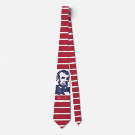 US Flagge USA Präsidenten-Abraham Lincoln Krawatte