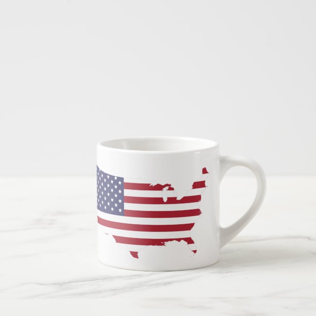 US-Flagge USA Shape-USA Espressotasse (Rechts)