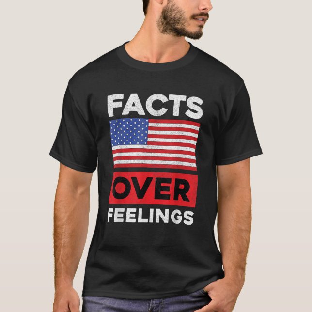 US-Flagge Vereinigte Staaten Fakten über Gefühle F T-Shirt (Vorderseite)