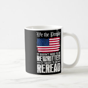 US-Flagge Verfassung Amerikas muss neu gelesen wer Kaffeetasse