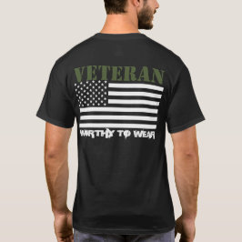 US-Flagge - Veteran ARMY TRIDENT GRN - zu tragen l T-Shirt