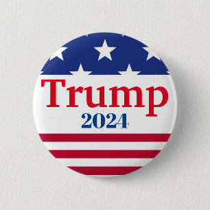 US Flagge-Wähltaste von Trump 2024 Button